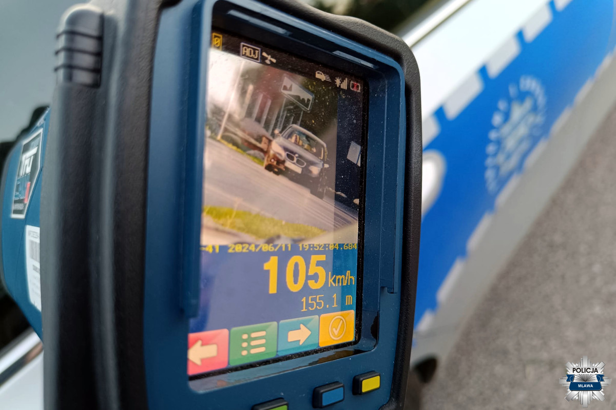 Stracił prawo jazdy. Na liczniku miał 105 km/h
