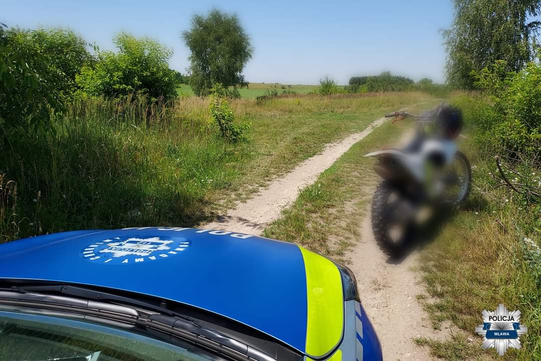 15-latek z gminy Lipowiec Kościelny kierował nieubezpieczonym i niedopuszczonym do ruchu motocyklem