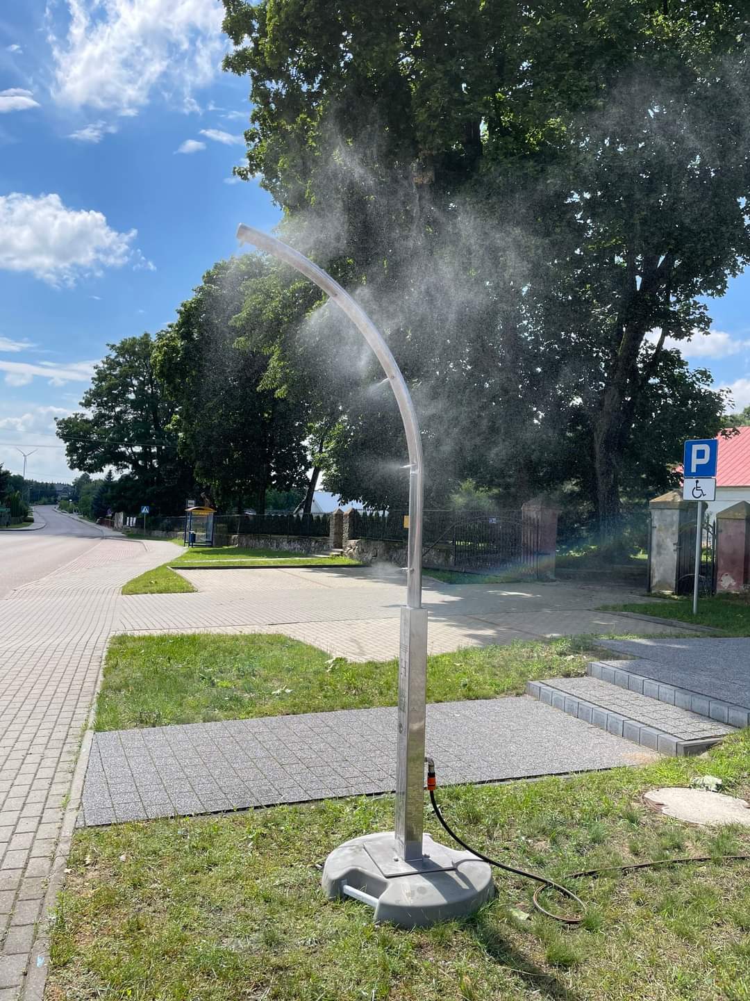 Kurtyna wodna we Wieczfni Kościelnej