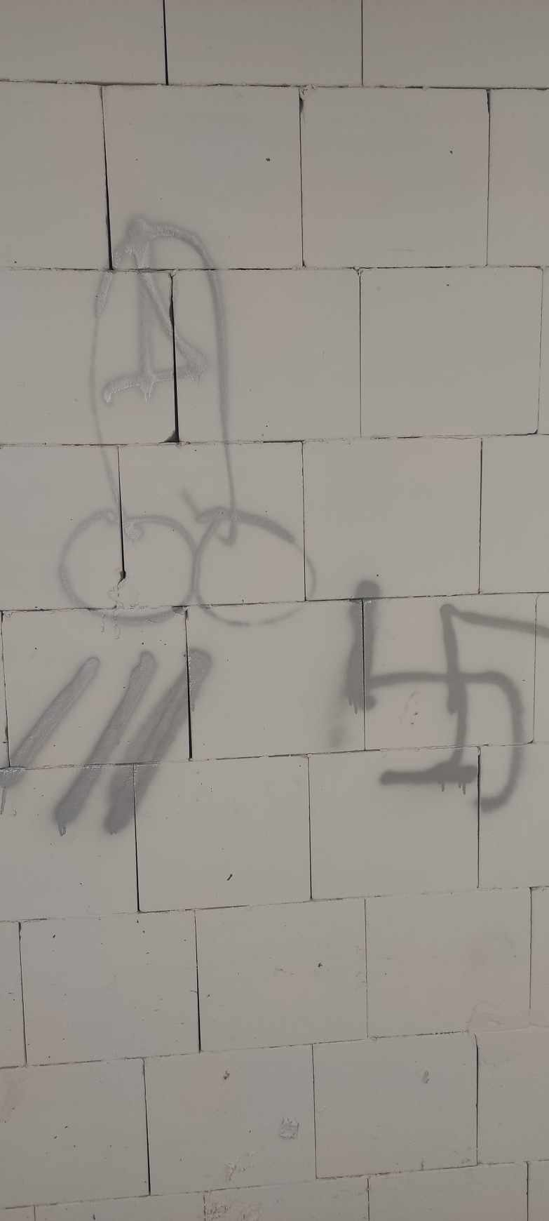 Swastyka i zdjęcie profilowe z gestem heil Hitler