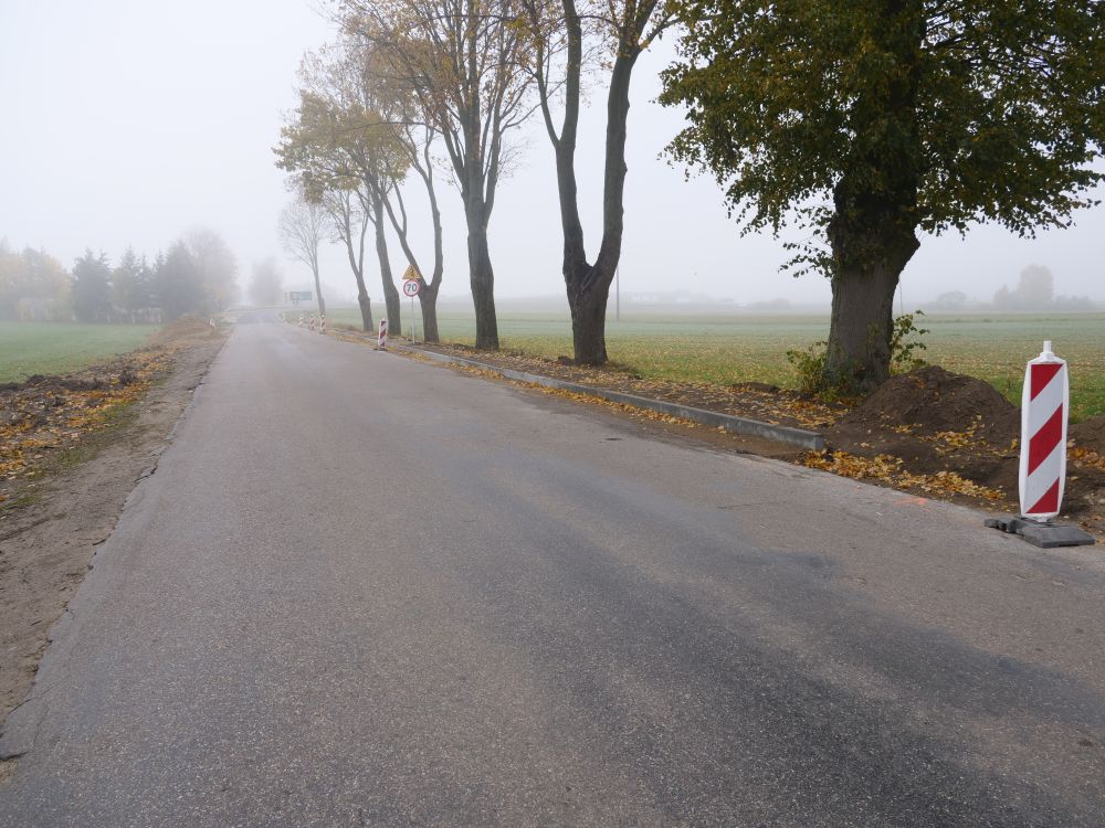 Droga w Kuklinie są postępy przy przebudowie