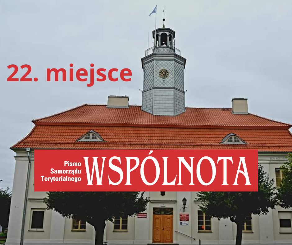 Mława na 22. miejscu w rankingu pisma „Wspólnota” wydatków majątkowych wśród miast powiatowych w Polsce za lata 2021-2023