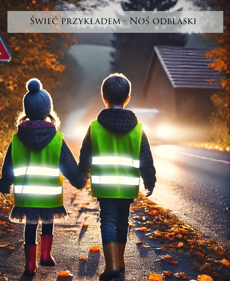 Akcja policji – Zabłyśnij na drodze – Noś odblaski