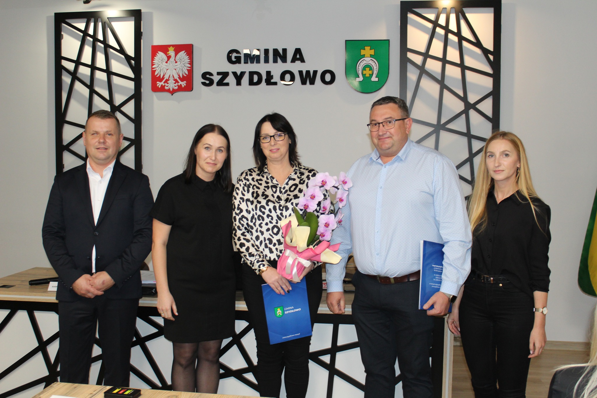 Oficjalne powitanie nowej dyrektora GOK i nowego Komendanta Straży Gminnej