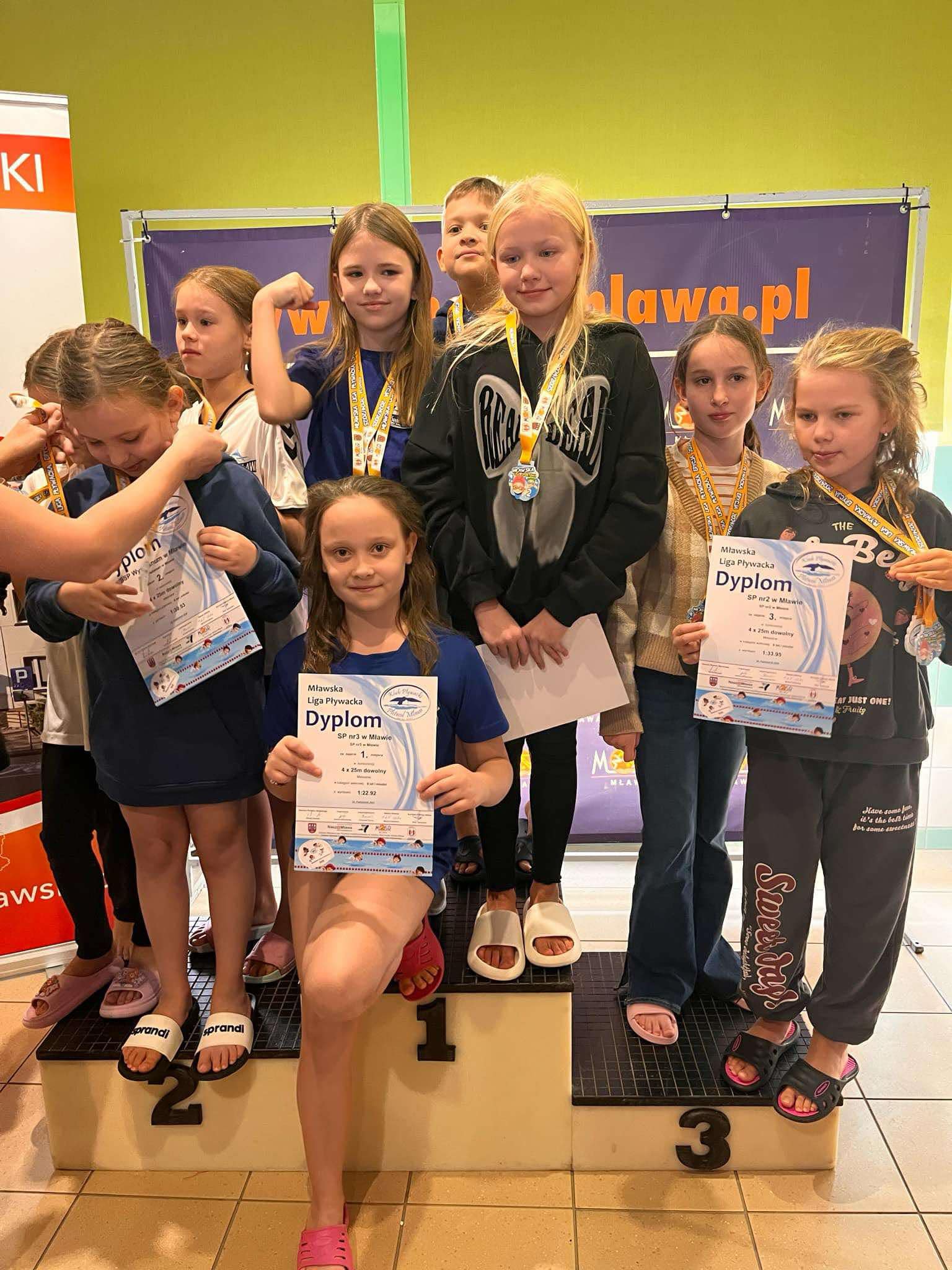 I runda Mławskiej Ligi Pływackiej