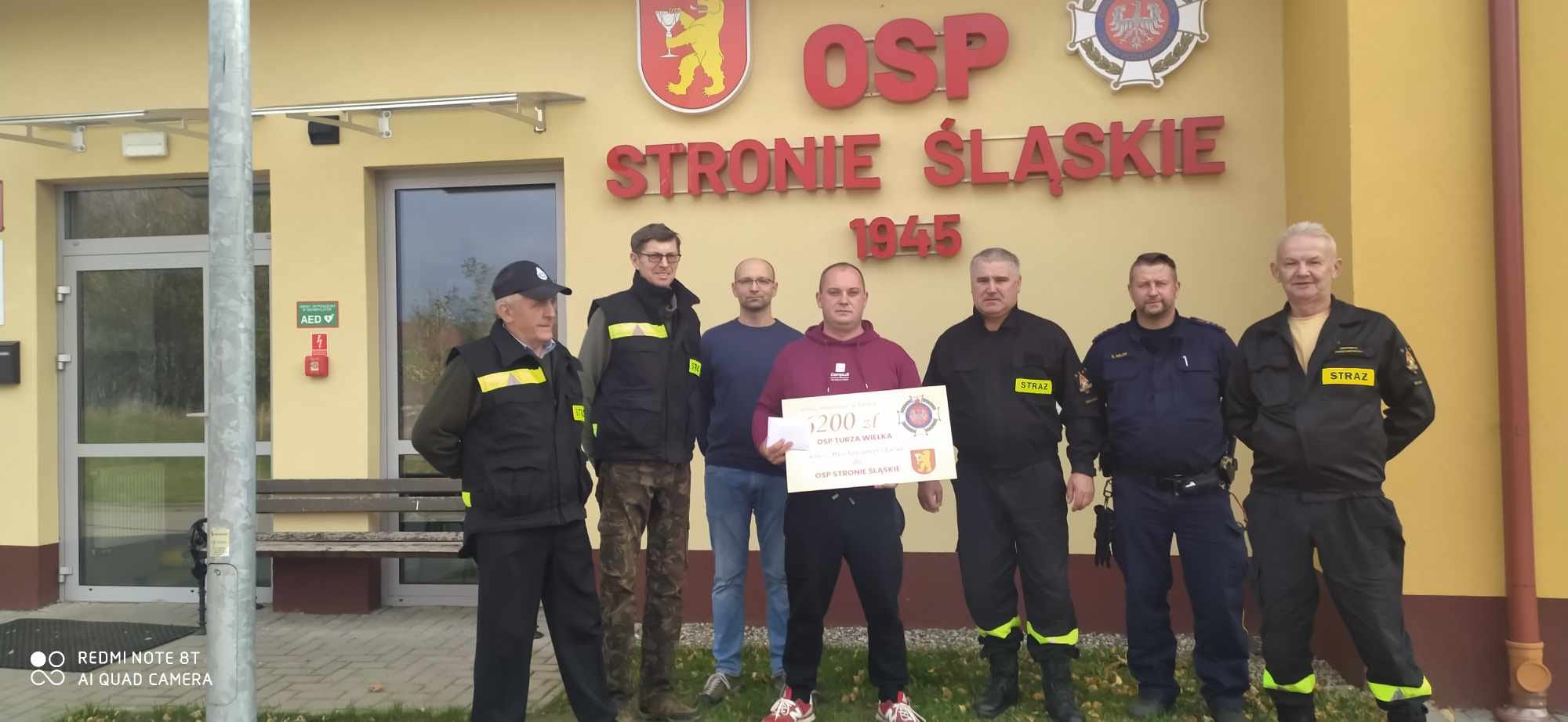 Druhowie z OSP Turza Wielka wspomogli swoich kolegów z OSP w Stroniu Śląskim