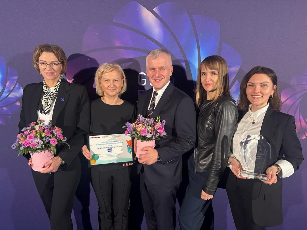 Mławski Ogólniak z prestiżowym wyróżnieniem European Language Label