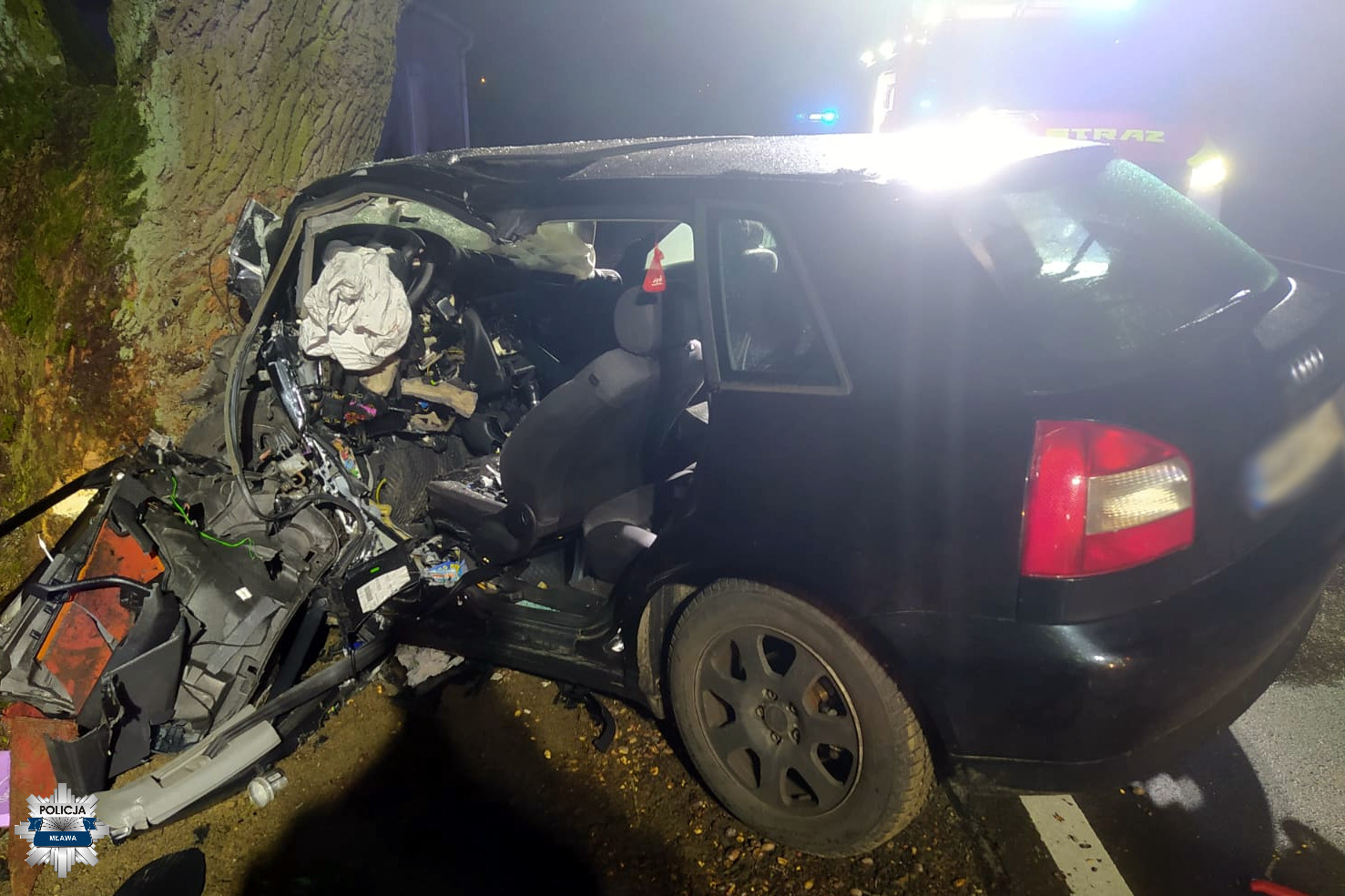 Tragiczny wypadek w Trzciance, nie żyje 32-letni kierowca