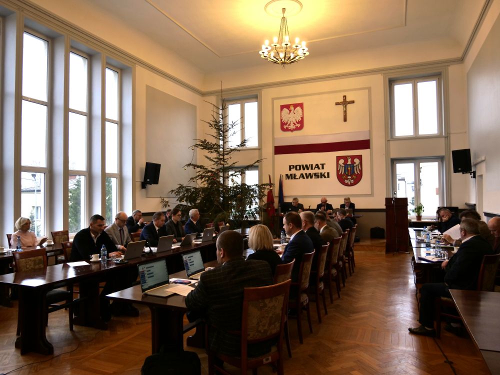 Budżet Powiatu Mławskiego na 2025 rok przyjęty jednogłośnie
