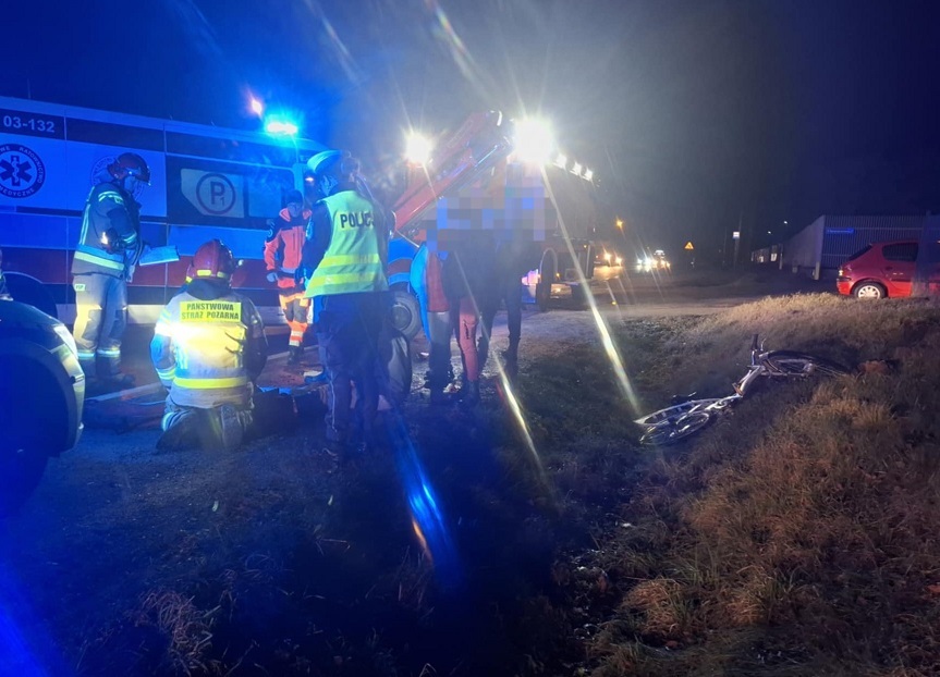 47-letnia mieszkanka powiatu mławskiego potrąciła pieszego