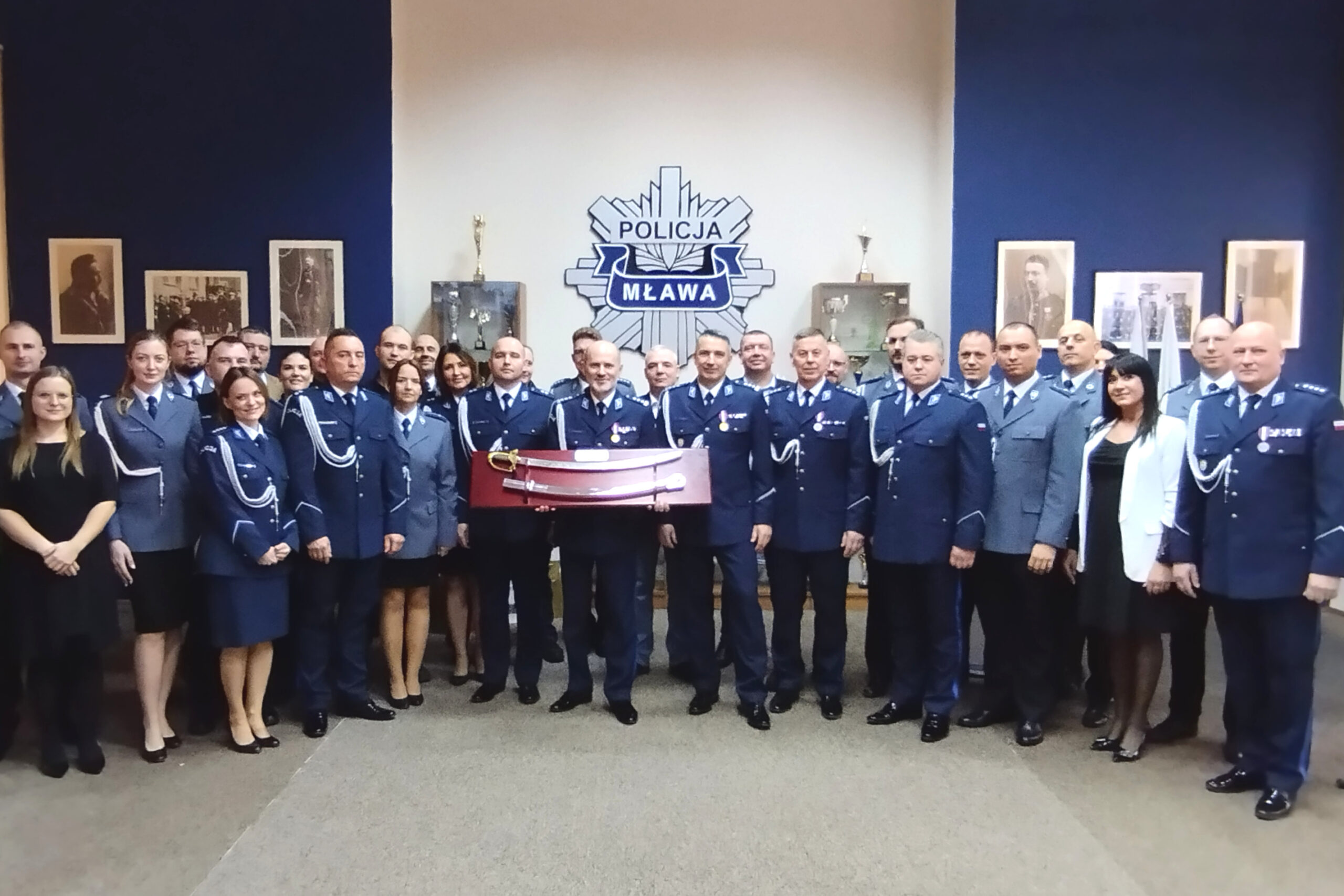 Pożegnanie ze służbą Komendanta Artura Ryfińskiego. Tomasz Łysiak nowym Komendantem KPP Mława