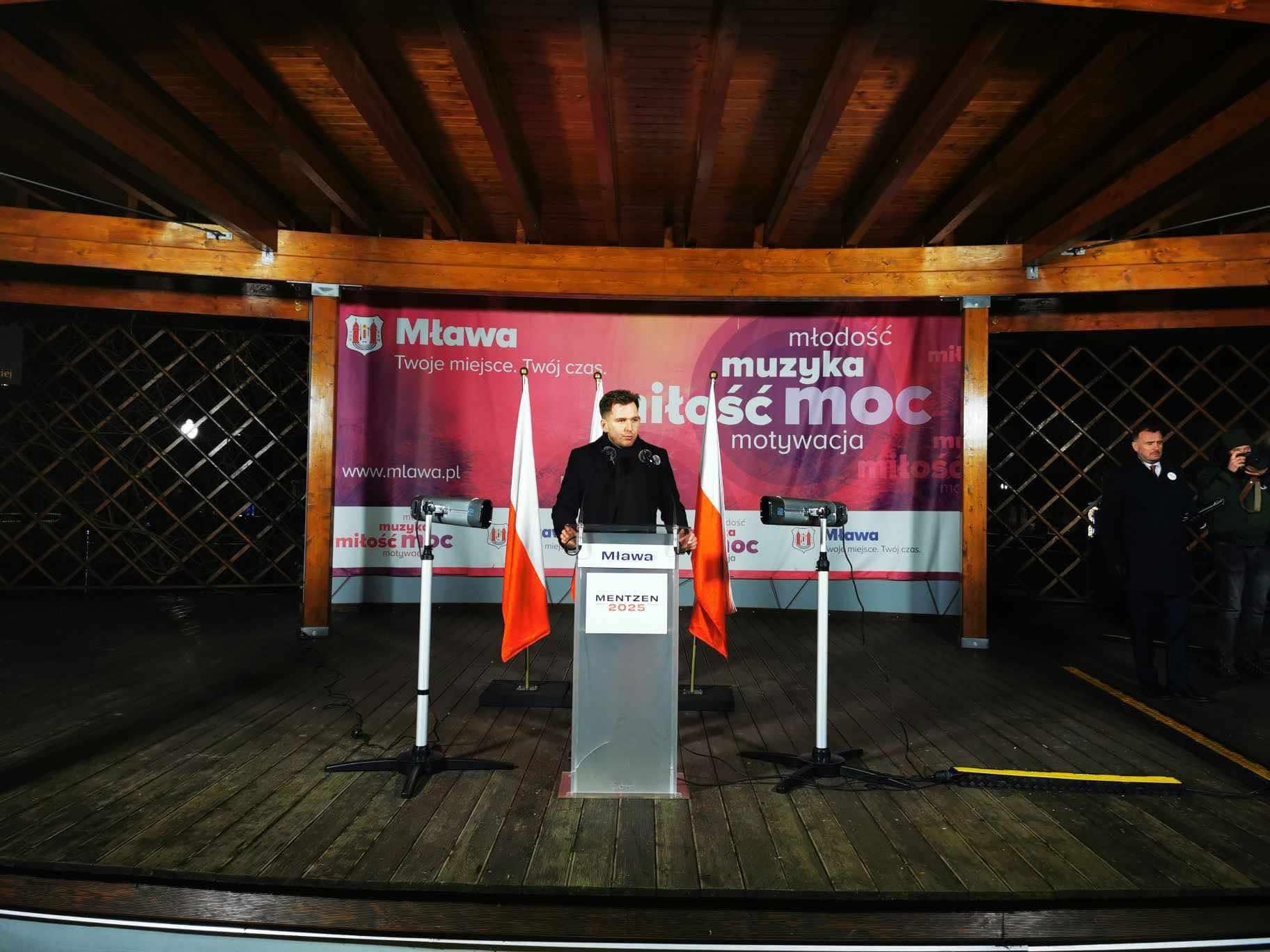 Sławomir Mentzen odwiedził Mławę