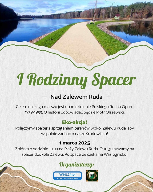 I RODZINNY SPACER NAD ZALEWEM RUDA