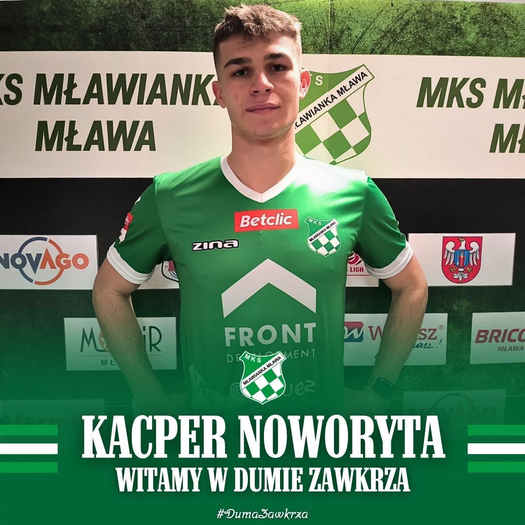 Kacper Noworyta nowym zawodnikiem Mławianki