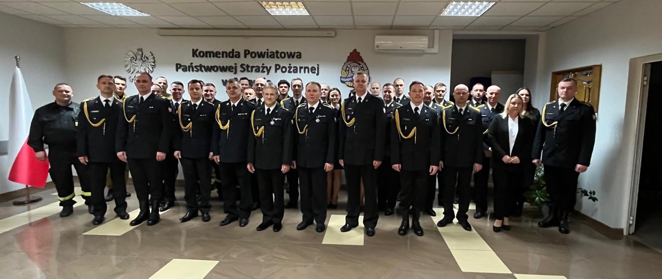 Przejście na emeryturę dwóch funkcjonariuszy z KP PSP w Mławie