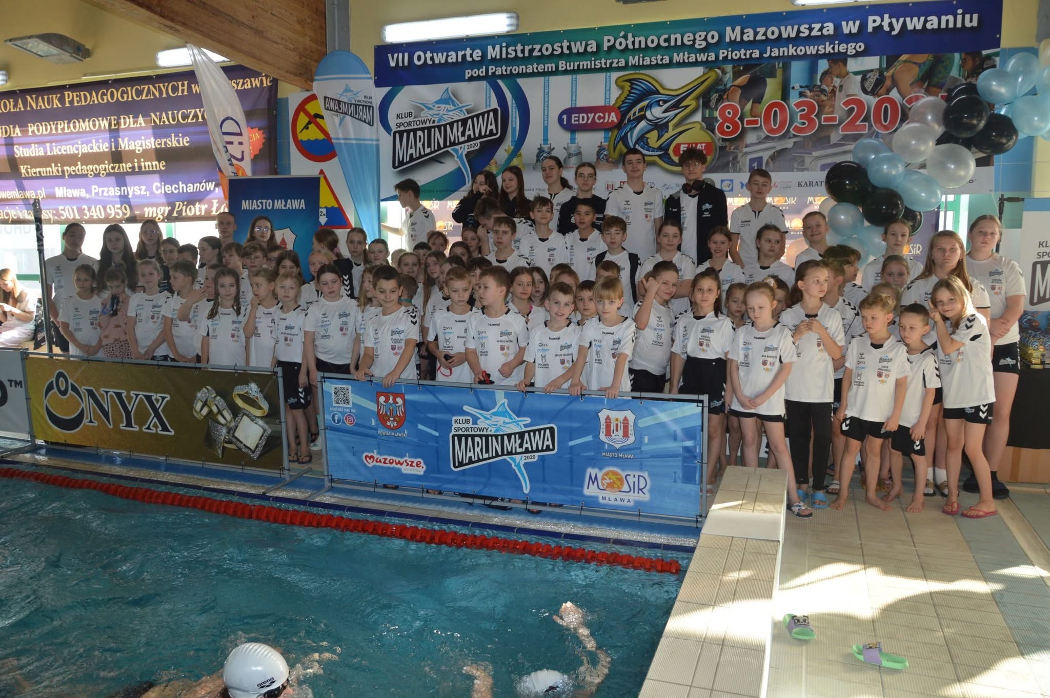 5-lecie Klubu Sportowego Marlin Mława i VII Otwarte Mistrzostwa Północnego Mazowsza w Pływaniu