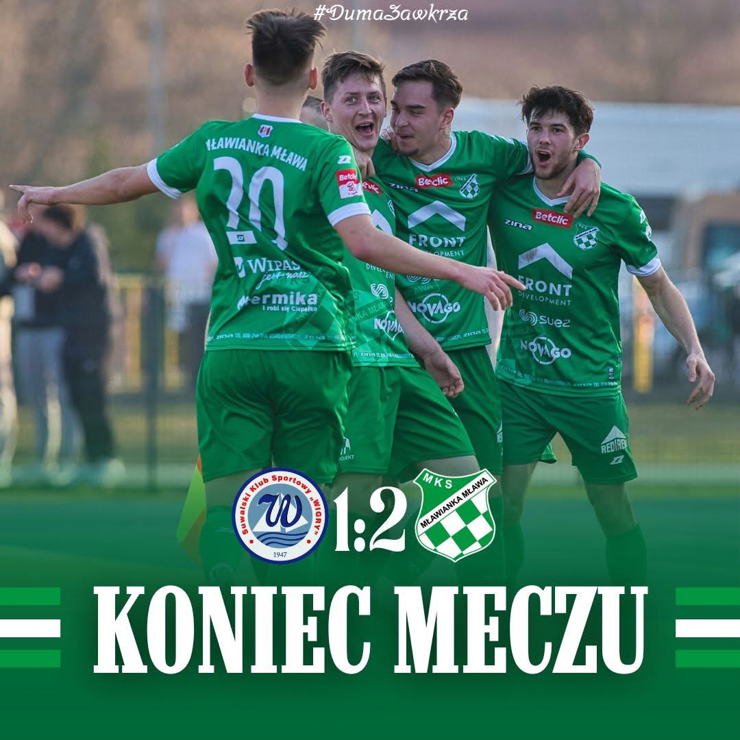 Mławianka Mława triumfuje w Suwałkach! Zasłużone zwycięstwo nad Wigrami