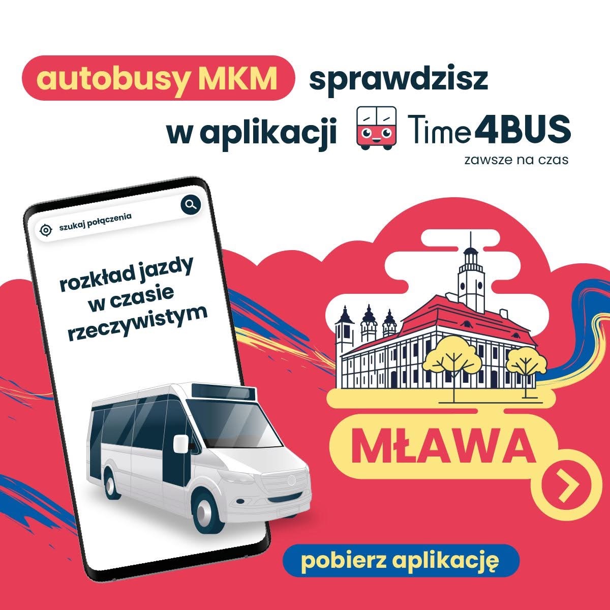Nowoczesny system informacji pasażerskiej w Mławie – Time4BUS już od 1 kwietnia 2025 roku