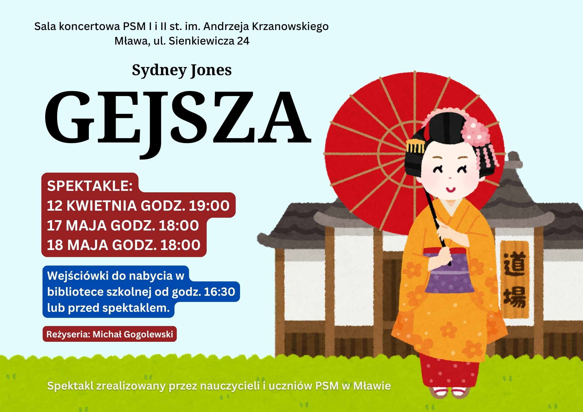 „Gejsza” wraca na scenę szkoły muzycznej! Nowa obsada, klasyczna inscenizacja