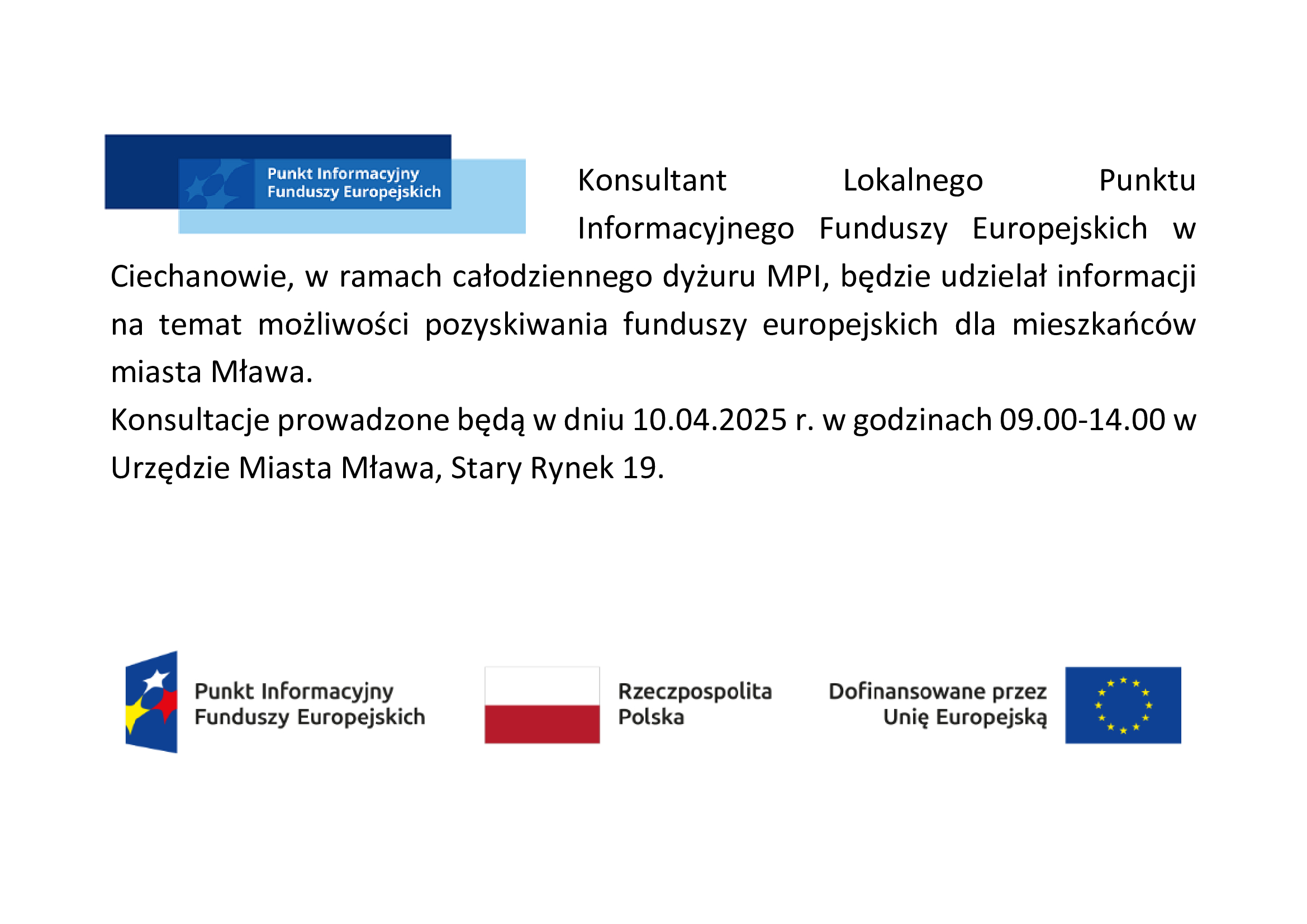 Konsultacje na temat pozyskiwania funduszy europejskich