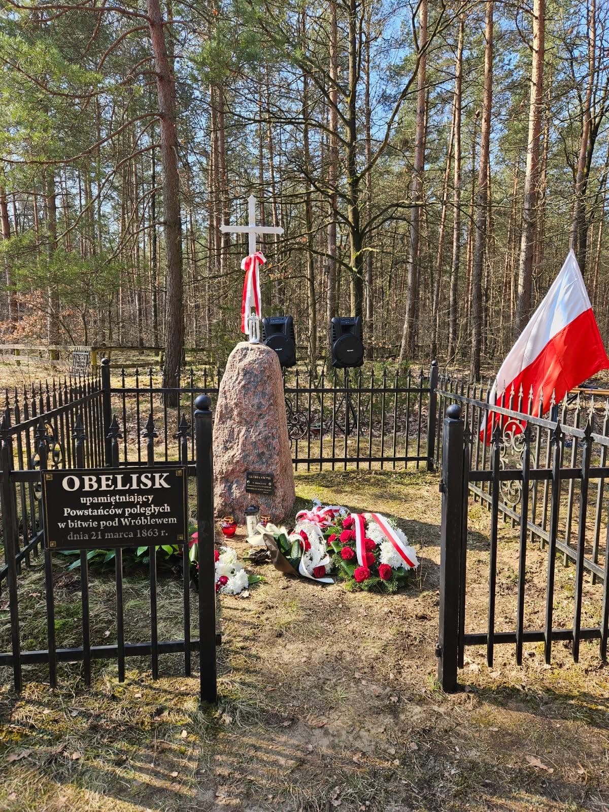 Uroczystość upamiętniająca 162. rocznicę bitwy pod Wróblewem