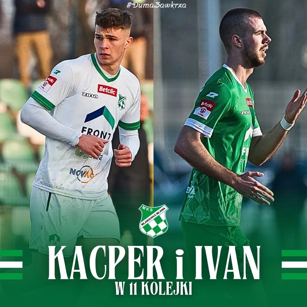 Piłkarze Mławianki – Kacper i Ivan w jedenastce kolejki!