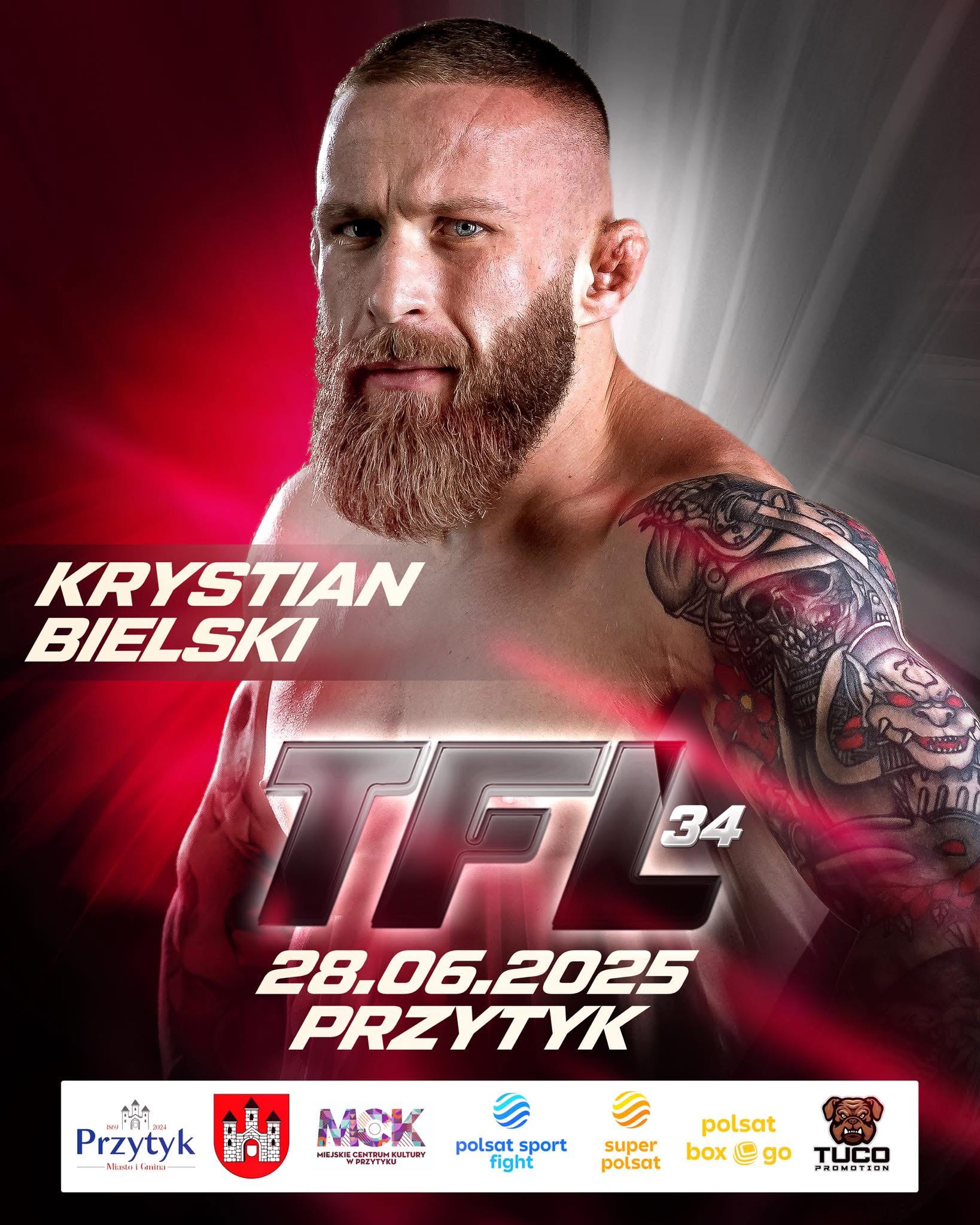 Krystian Bielski z Mławy zawalczy już 28 czerwca na TFL 34!