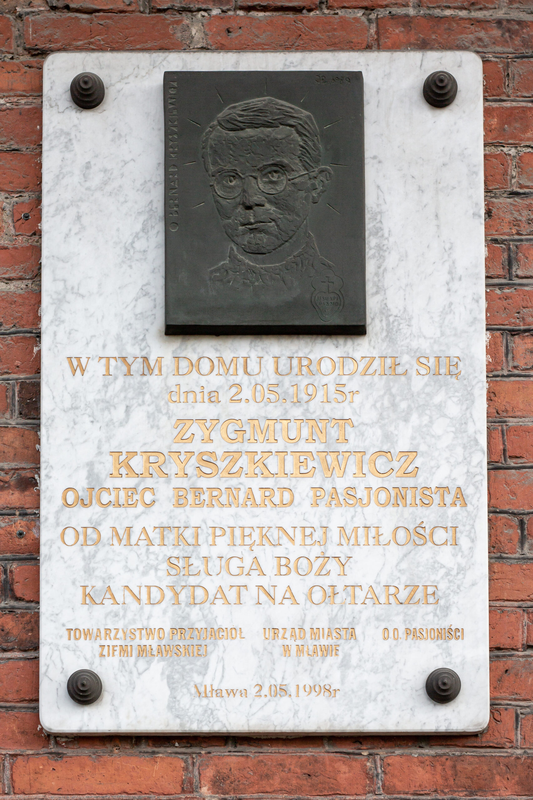 Zaproszenie na uroczystości upamiętniające Ojca Bernarda Zygmunta Kryszkiewicza