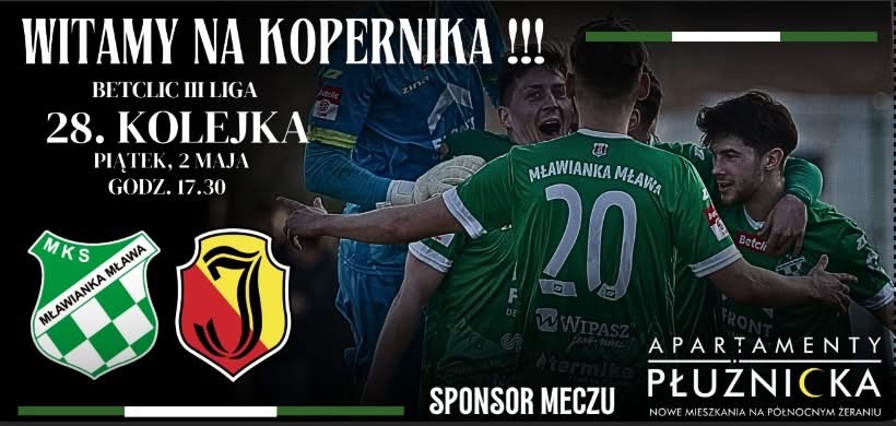 Mławianka walczy u siebie – Jagiellonia II Białystok na celowniku!