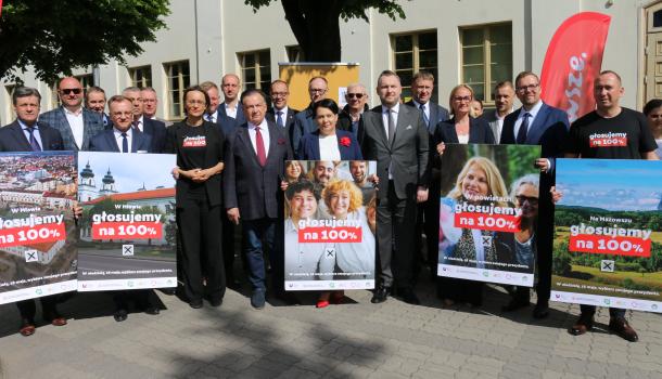 „Głosujemy na 100 procent” – samorządowcy z Mazowsza zachęcają do udziału w wyborach prezydenckich
