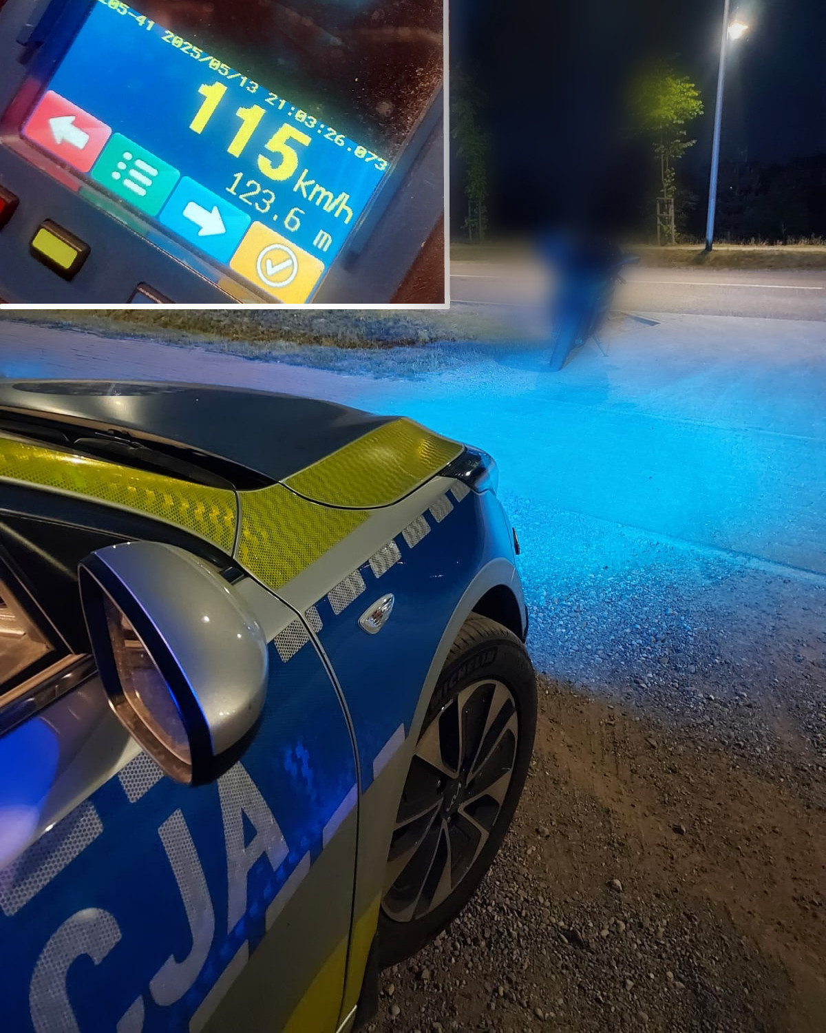 Motocyklista stracił prawo jazdy. Jechał al. Marszałkowską w Mławie 115 km/h 