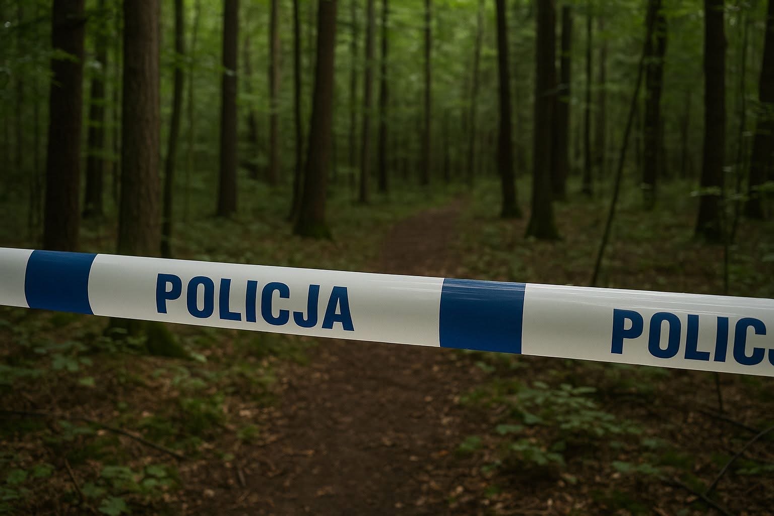 Tragedia w mławskim lesie. 44-letni mężczyzna odebrał sobie życie