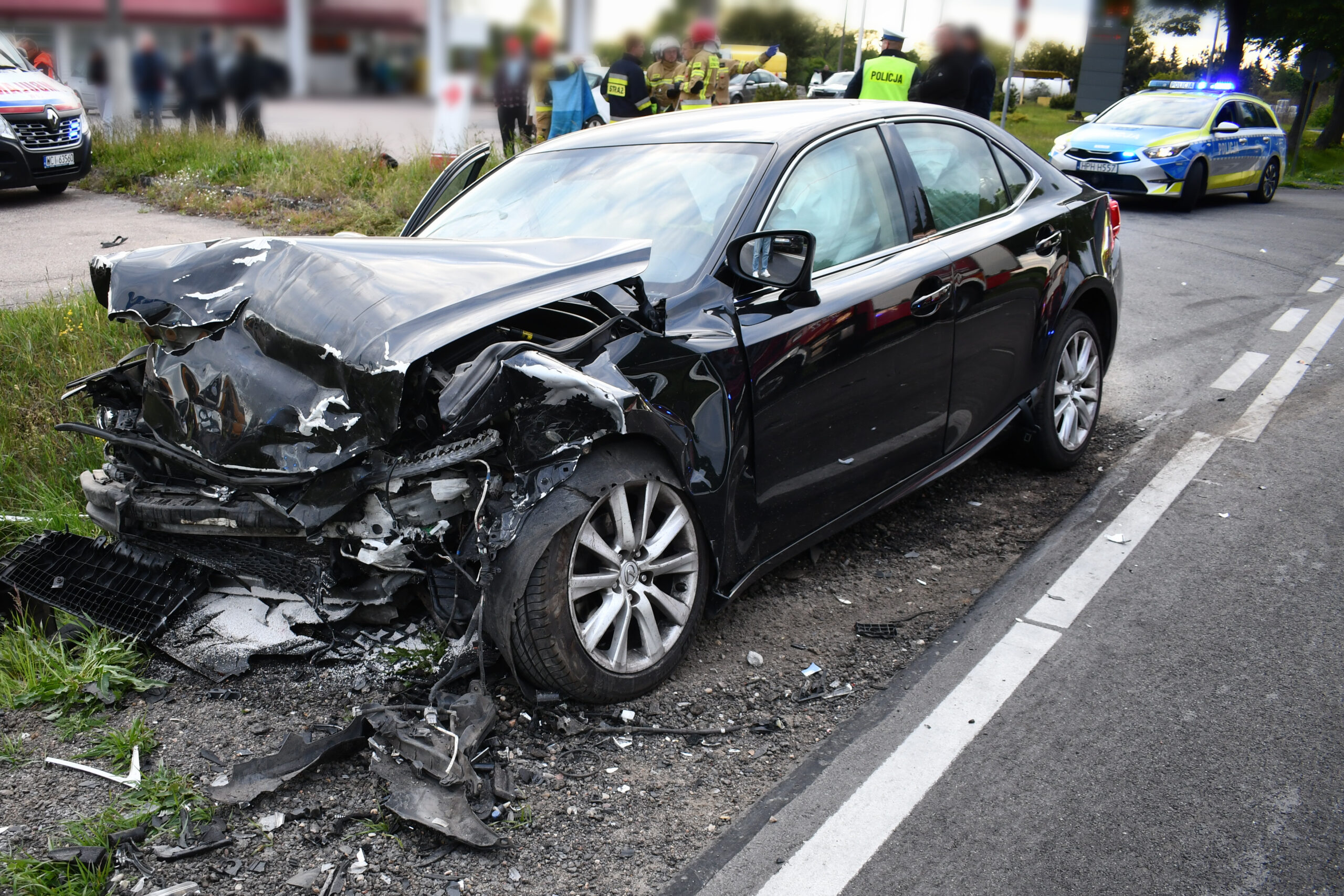 Rodzina z dzieckiem ranna w wypadku w Stupsku. Trwa policyjne dochodzenie