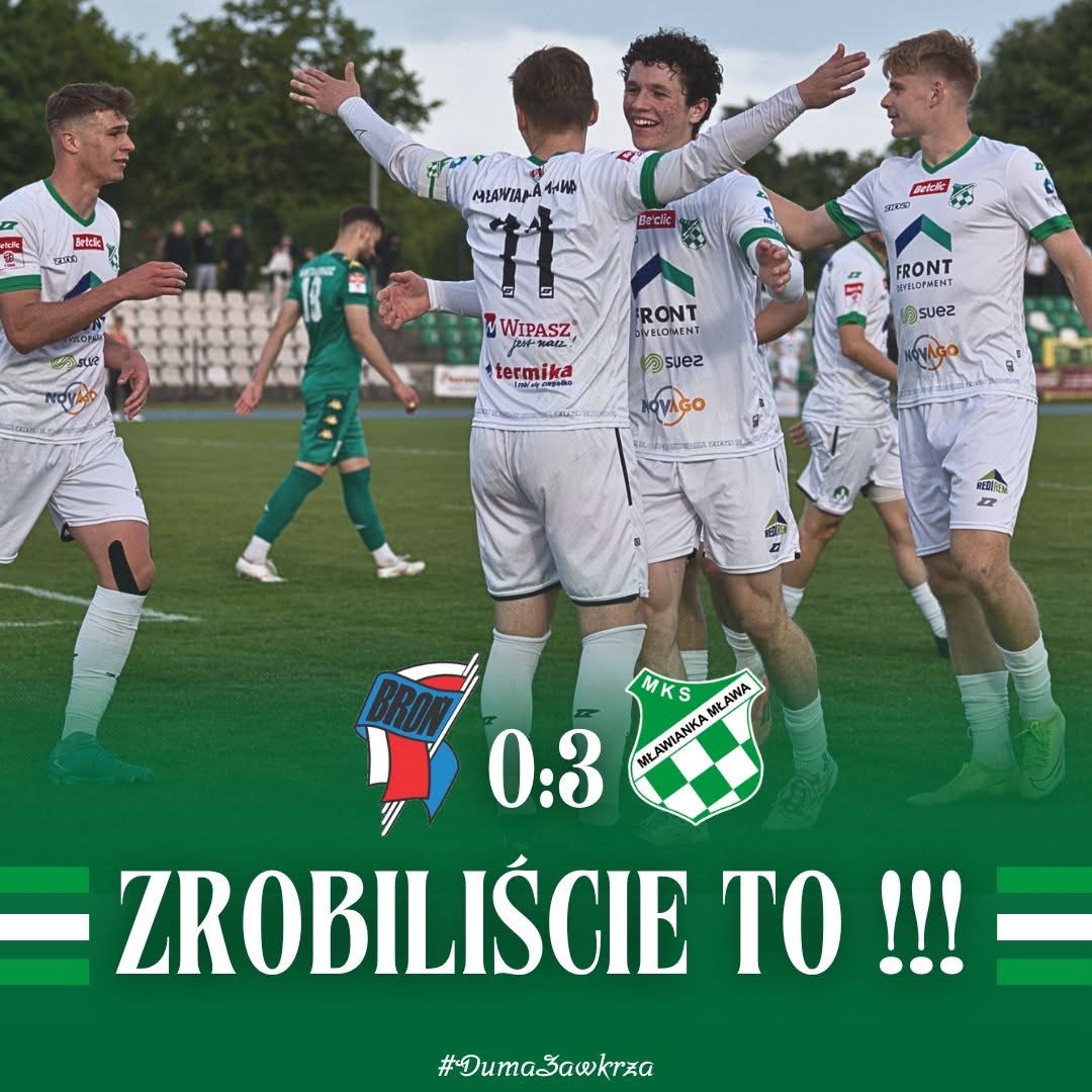 Zwycięstwo w Radomiu! Mławianka pewna utrzymania w Betclic III lidze! 