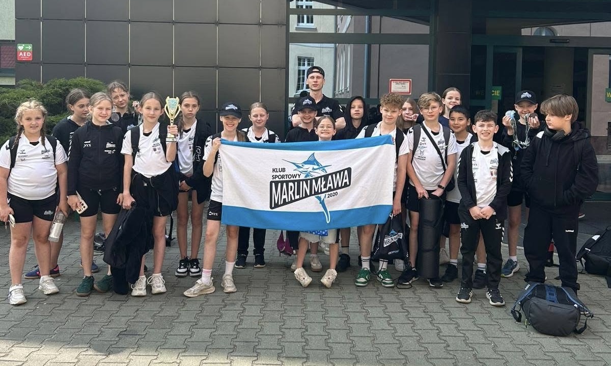 Znakomity występ mławskich pływaków na V Otwartych Zawodach Pływackich