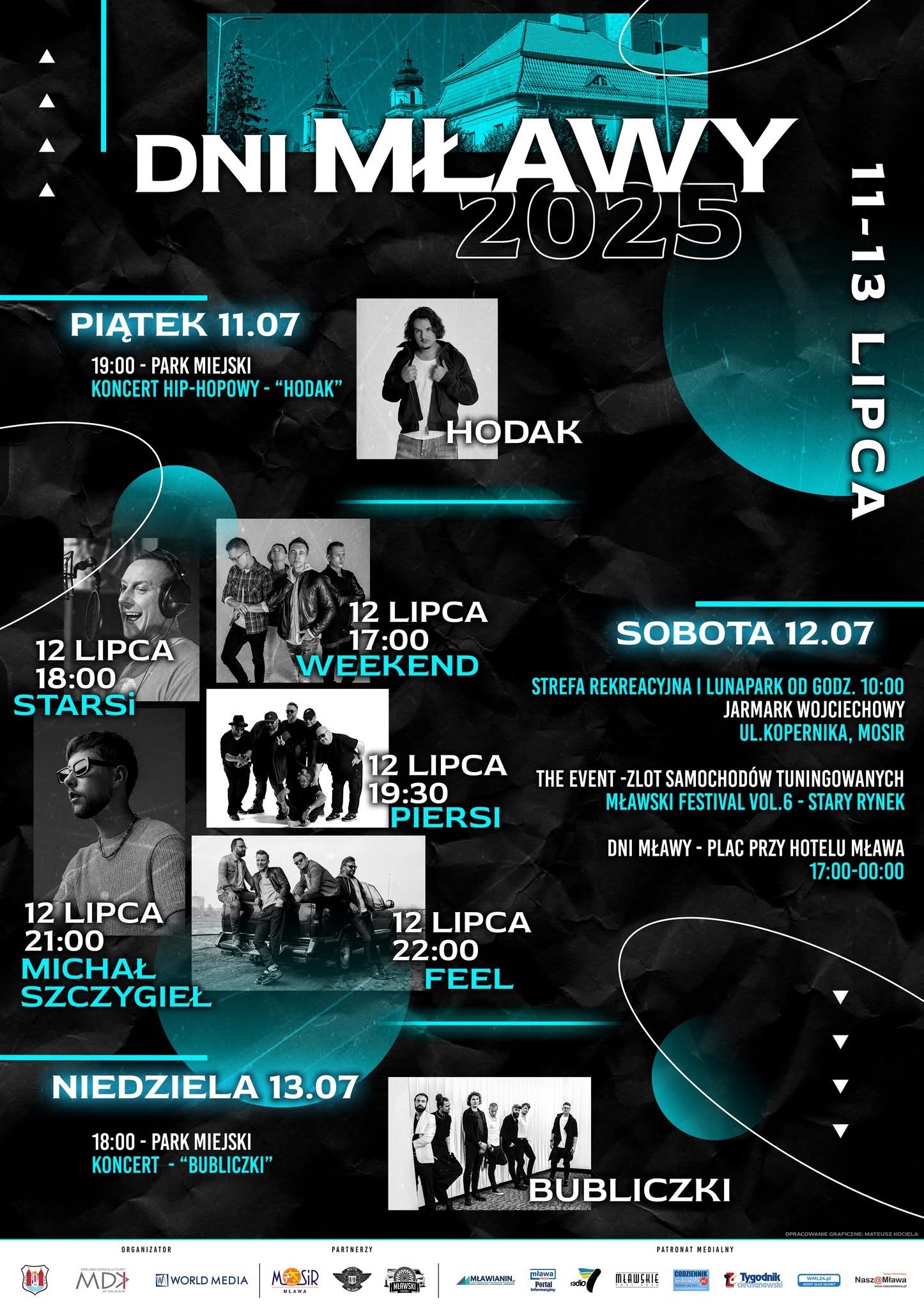 Dni Mławy 2025 – Sobota, 12 lipca – Zobacz, co się będzie działo!