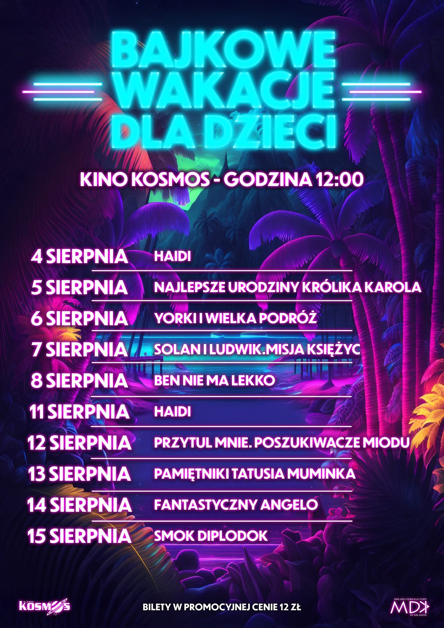 Bajkowe Wakacje w Kinie Kosmos! Sprawdź repertuar dla najmłodszych 