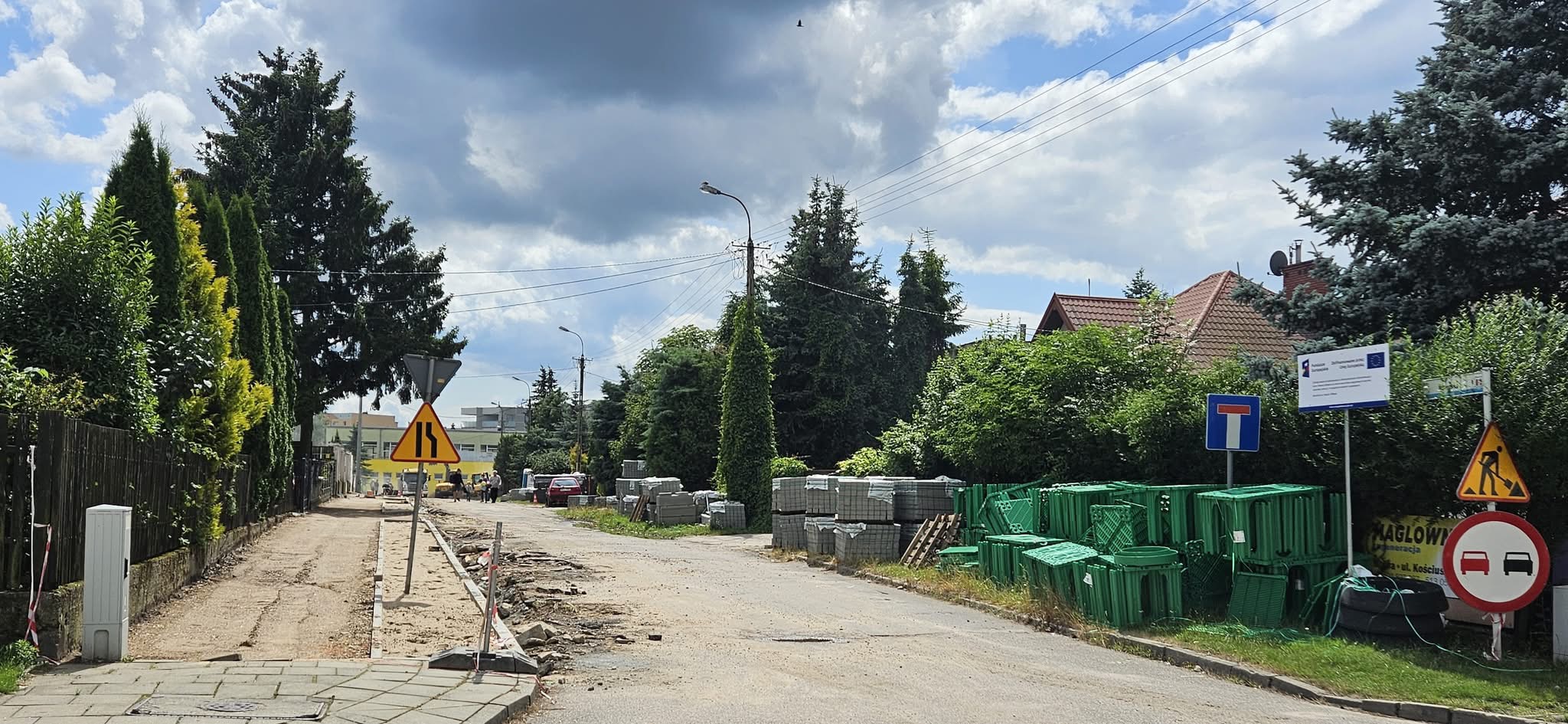 Trwa remont ulicy Mazurskiej w Mławie 