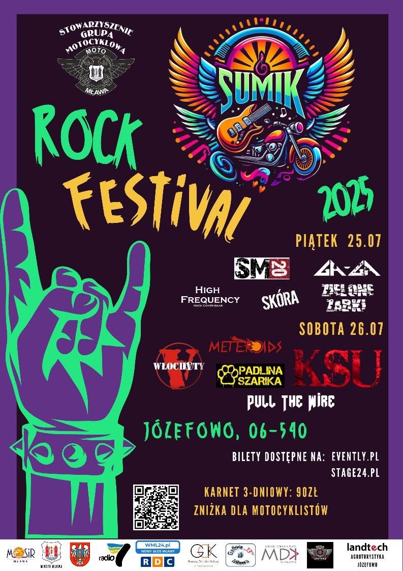 2. edycja SUMiK Rock Festival już 25-27 lipca w Józefowie!