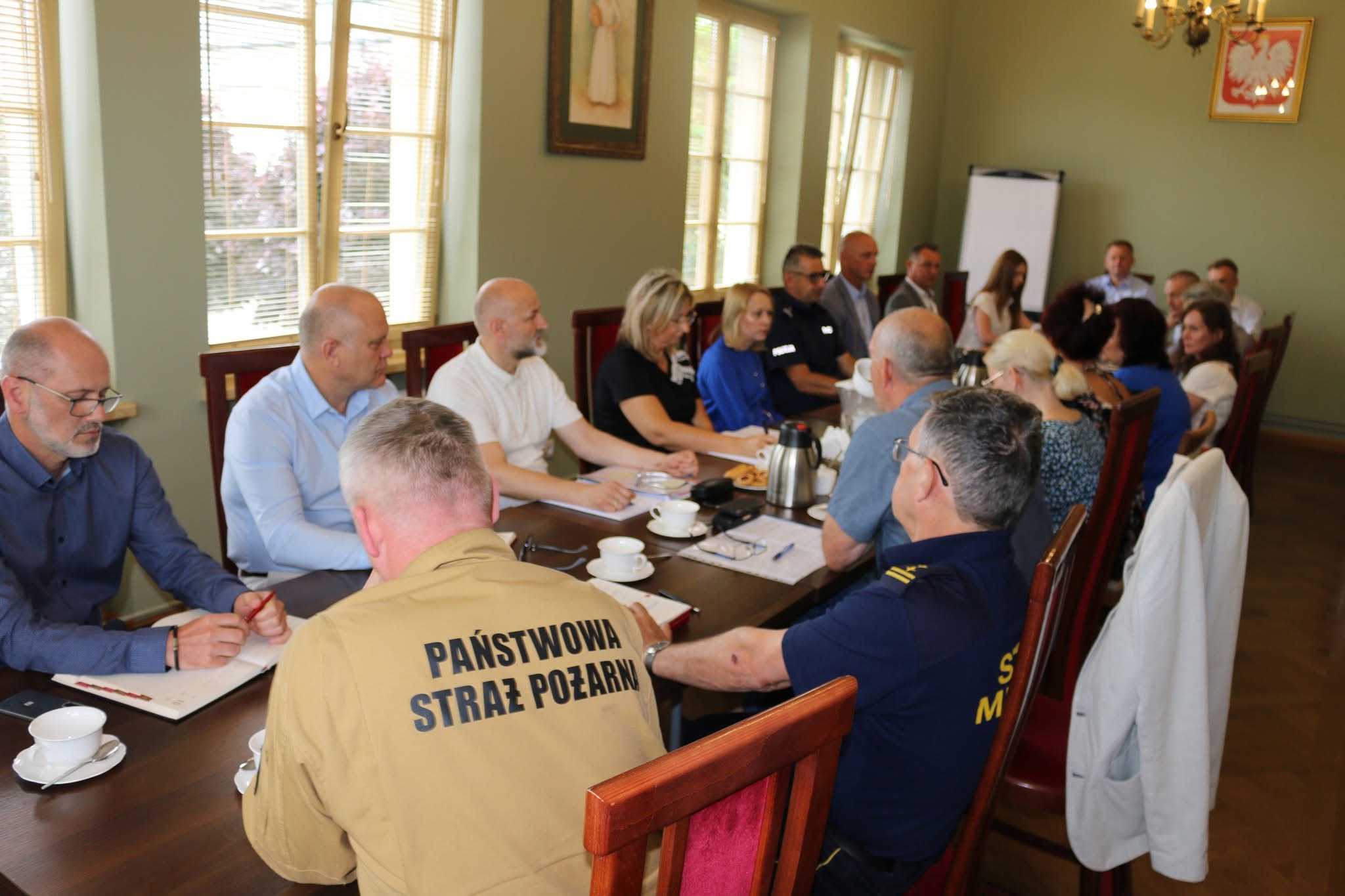 Miejski Zespół Zarządzania Kryzysowego w Mławie podsumował działania po pożarze przy ul. Słowackiego 10