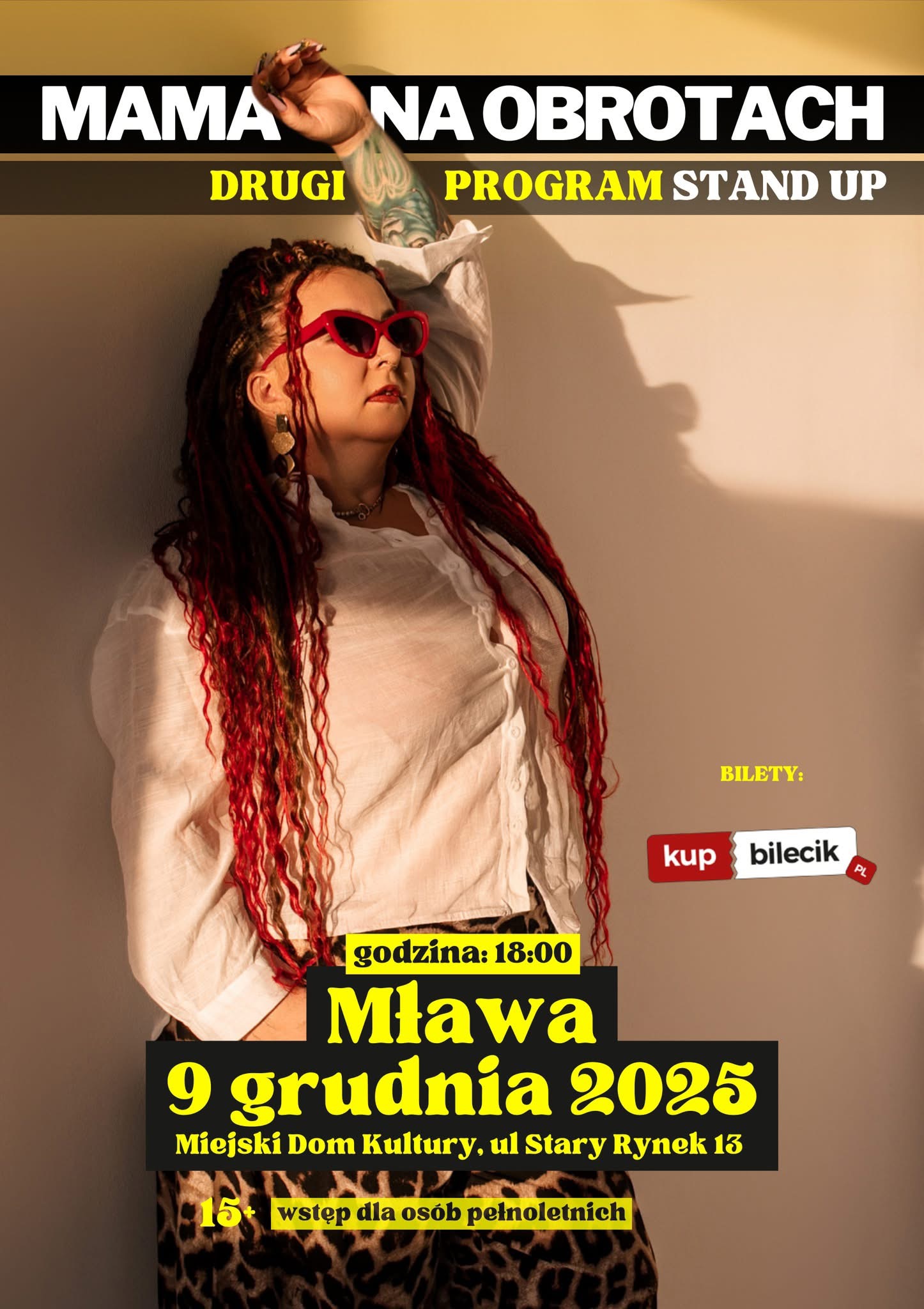 Mama Na Obrotach w Mławie! Klaudia Klimczyk wystąpi w MDK już 9 grudnia!