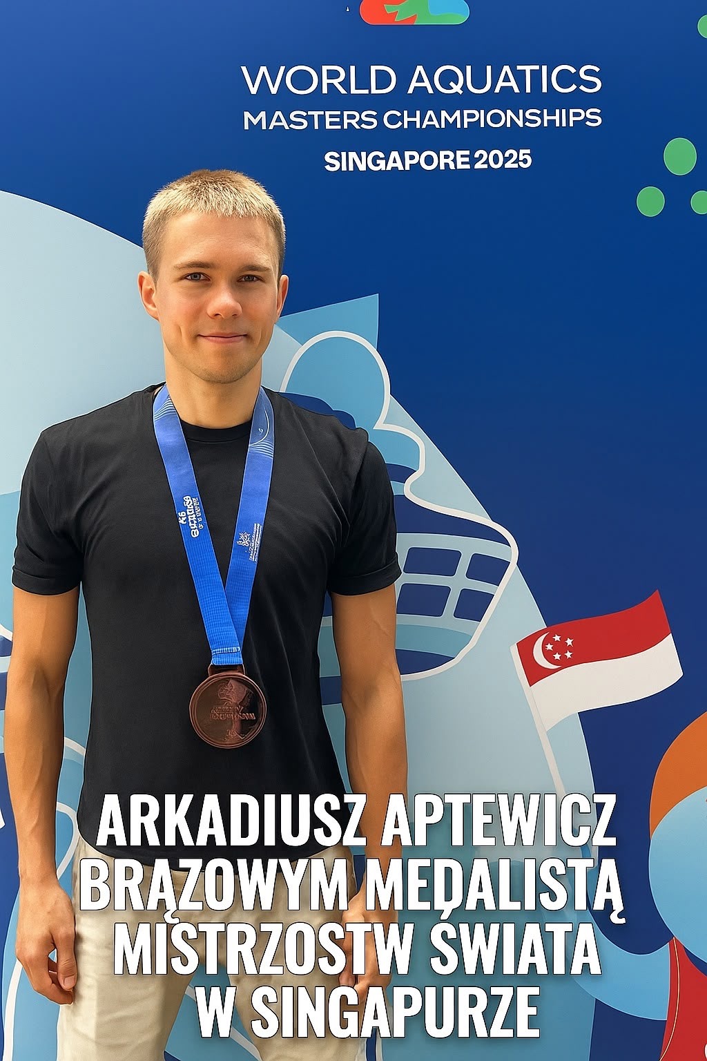 Brązowy medal mistrzostw świata dla mławianina! Arkadiusz Aptewicz w wielkim stylu w Singapurze