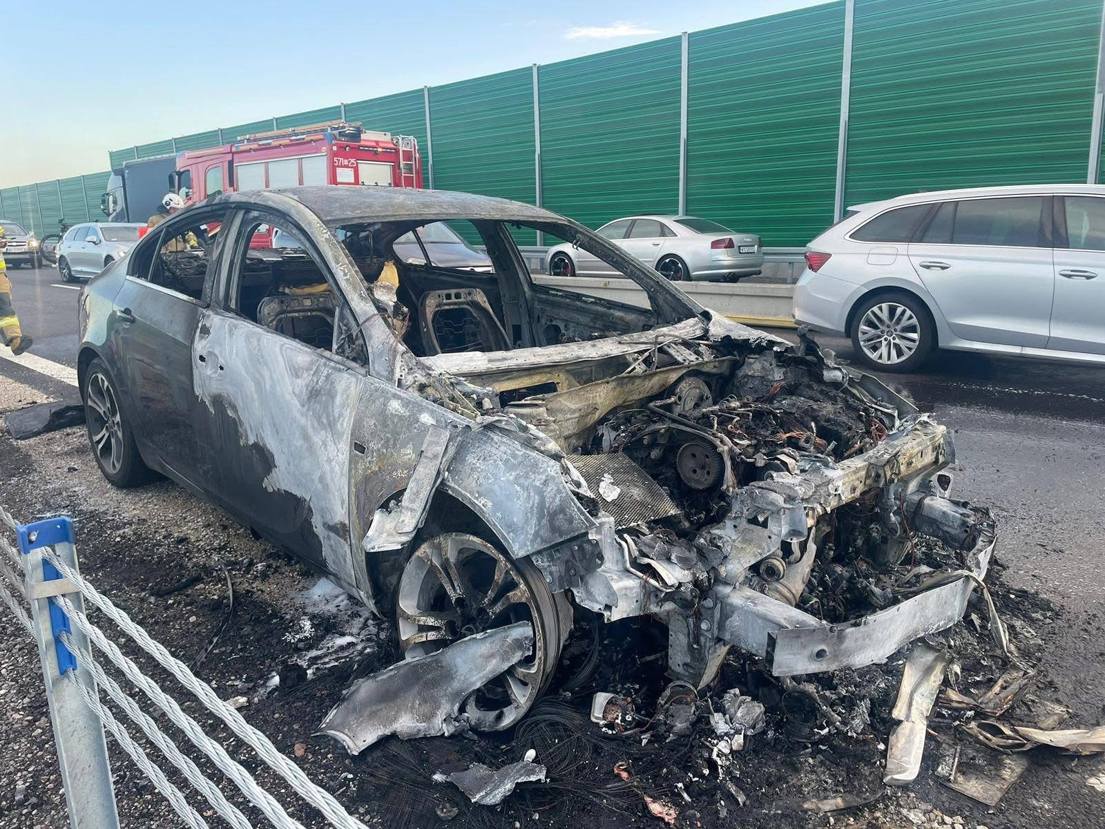 Pożar samochodu na krajowej 7! 