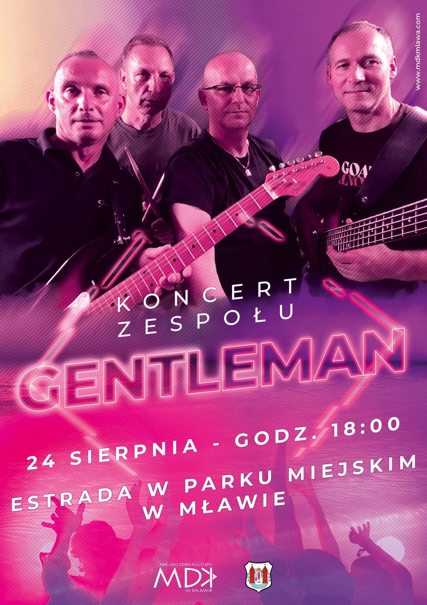 Koncert zespołu Gentleman w Parku Miejskim w Mławie! 