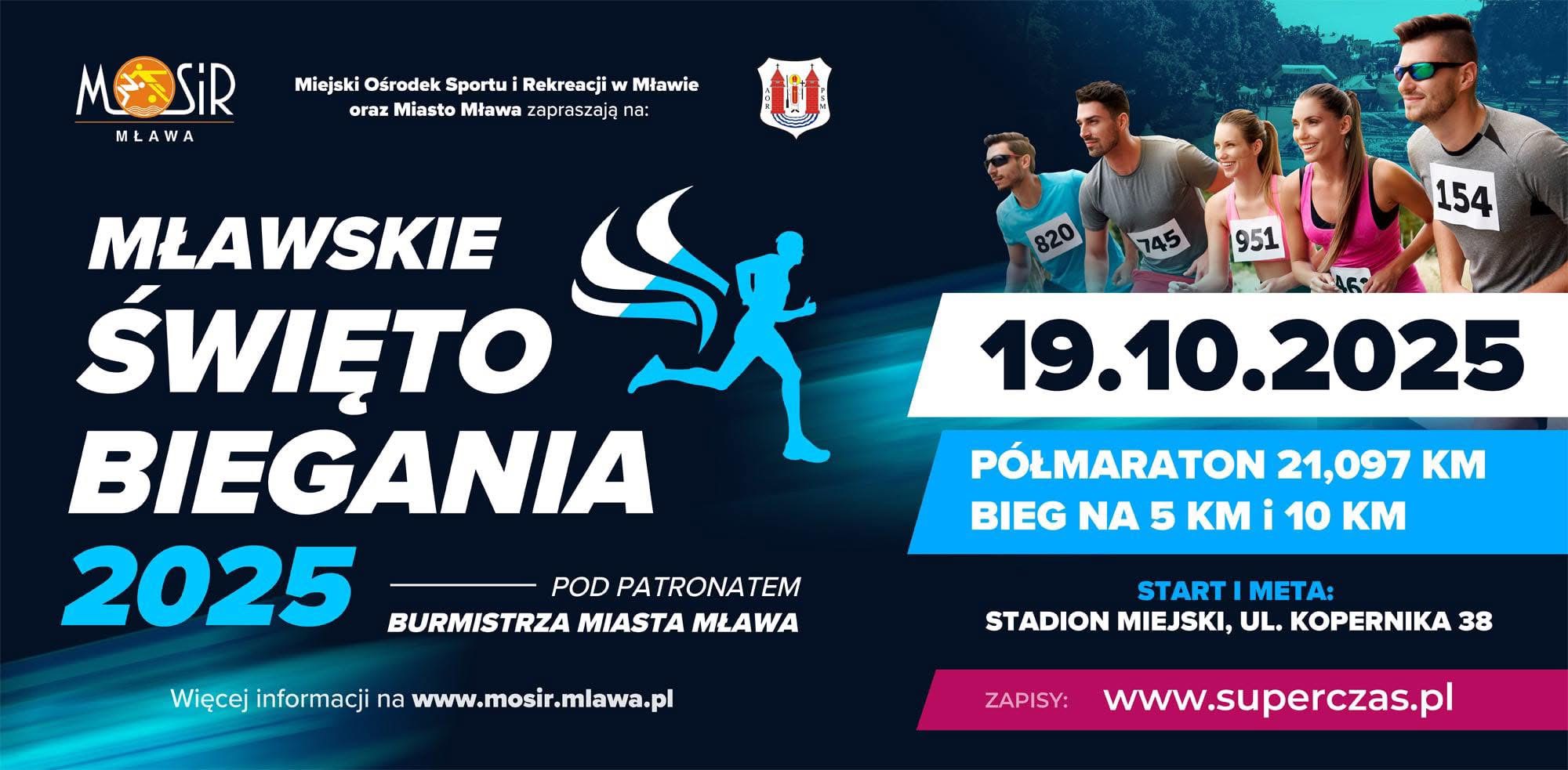 Mławskie Święto Biegania 2025 zbliża się wielkimi krokami