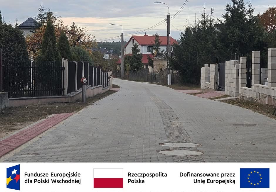 Modernizacja ulic Brzozowej i Sosnowej w Mławie zakończona – inwestycja sprzyjająca retencji wód i bezpieczeństwu mieszkańców 