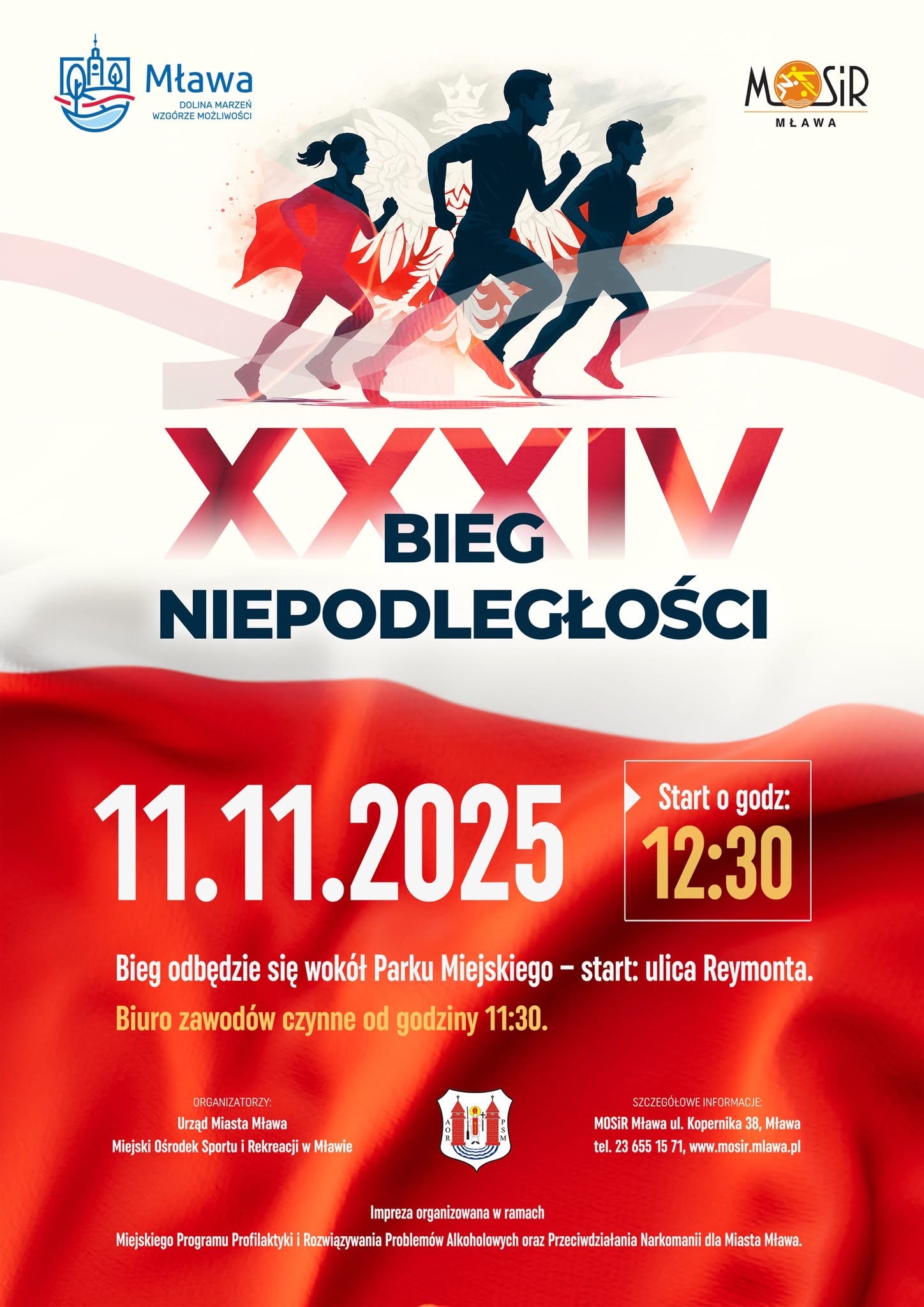XXXIV Bieg Niepodległości w Mławie!