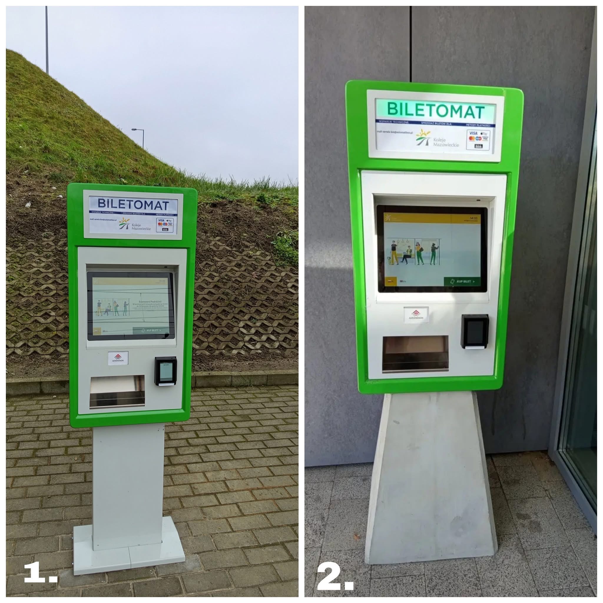 Biletomaty na mławskich peronach już działają! 