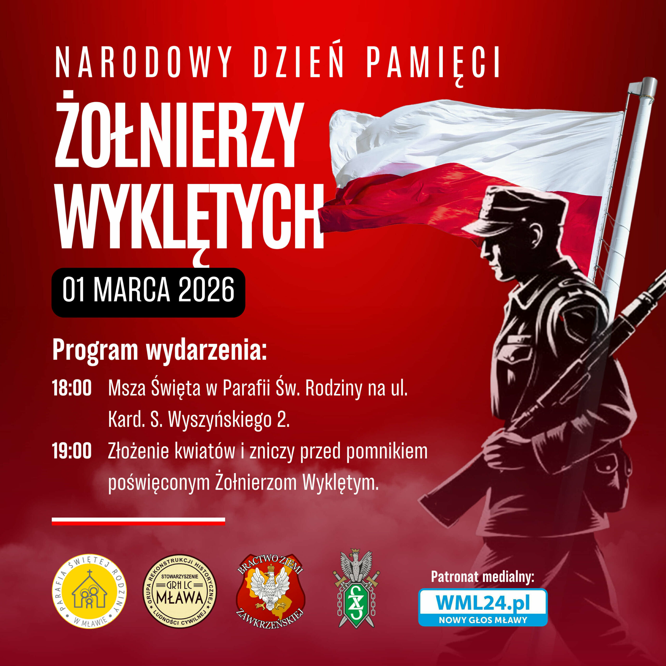 Mieszkańcy Mławy upamiętnią Żołnierzy Wyklętych